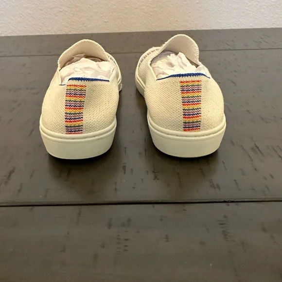 Rothy’s White Rainbow The Kids Sneaker - Picture 5 of 7